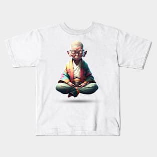 Meditating boy Kids T-Shirt